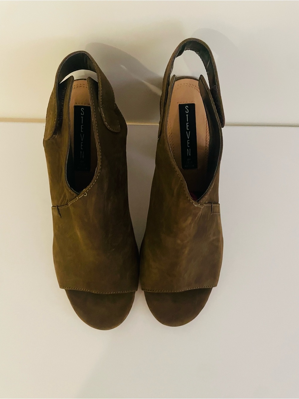 Steve Madden Olive Open-Toe Slingback Mules